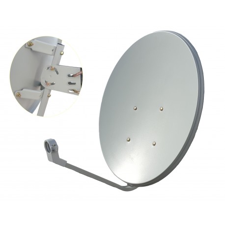 Antena parabólica 60 cms. acero offset sin LNB. - Delytel